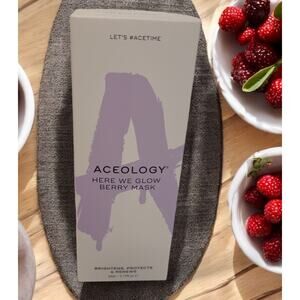 Aceology Here We Glow Berry Mask NEW 2.19 fl oz Fruit Extract 05/2026
